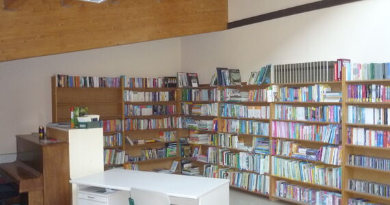 ein Blick in die Bücherei Gaußig